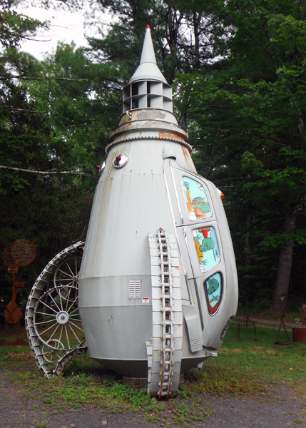 a big rocket ship